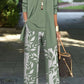 Ensemble Femme Imprimé Fleuri - Haut Manches Longues et Pantalon
