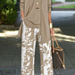 Ensemble Femme Imprimé Fleuri - Haut Manches Longues et Pantalon
