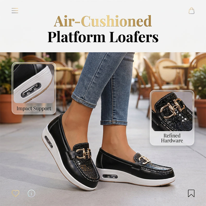Chaussures femme confort à semelle épaisse et à enfiler