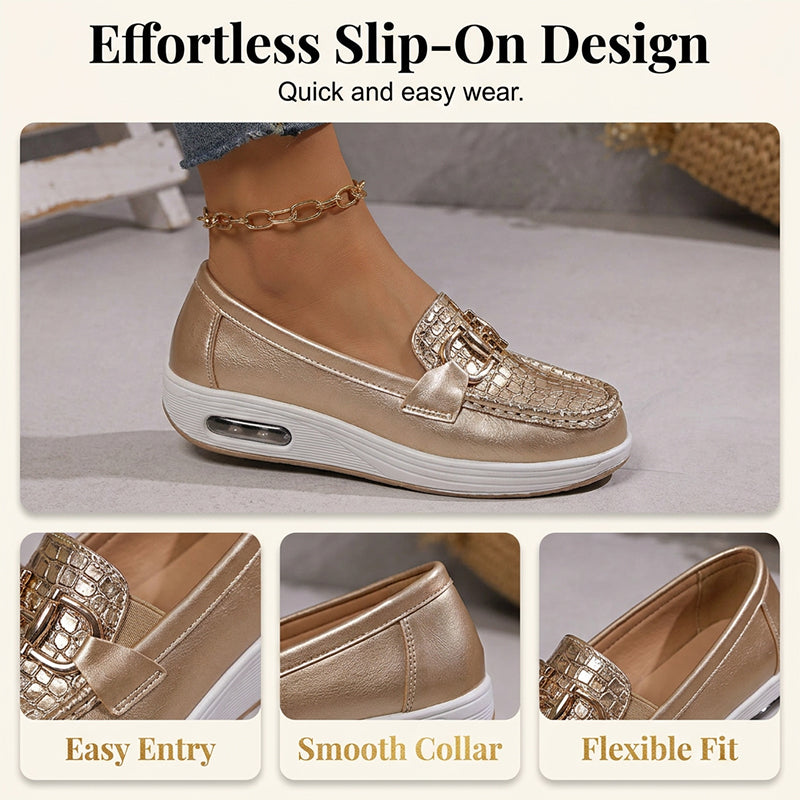 Chaussures femme confort à semelle épaisse et à enfiler