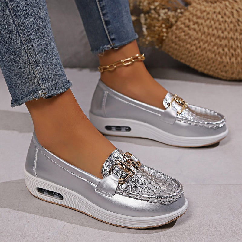 Chaussures femme confort à semelle épaisse et à enfiler