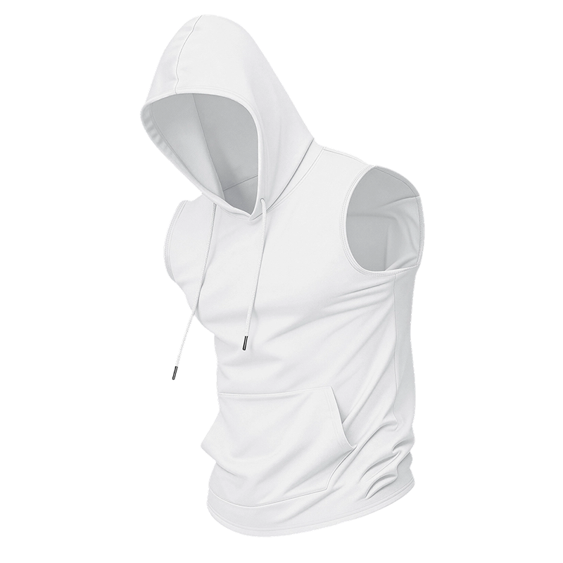 🔥 Sweat à capuche sans manches 💧 Absorbe l'humidité et évacue la transpiration · Séchage rapide et résistant aux frottements 🧢 Capuche anti-UV et coupe-vent · 🏋️ Idéal pour la musculation, la course à pied ou les loisirs