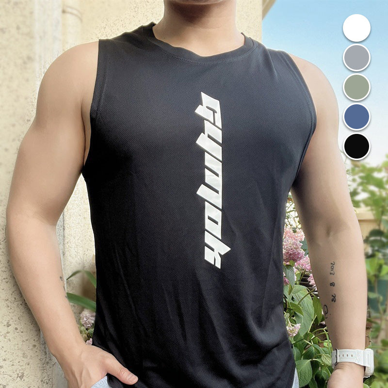 📢📢40 % DE RÉDUCTION !! ⏰Ensemble deux pièces pour homme : débardeur fin et sportif à séchage rapide et short ample