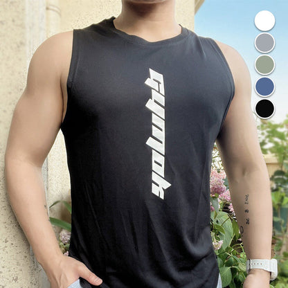 📢📢40 % DE RÉDUCTION !! ⏰Ensemble deux pièces pour homme : débardeur fin et sportif à séchage rapide et short ample