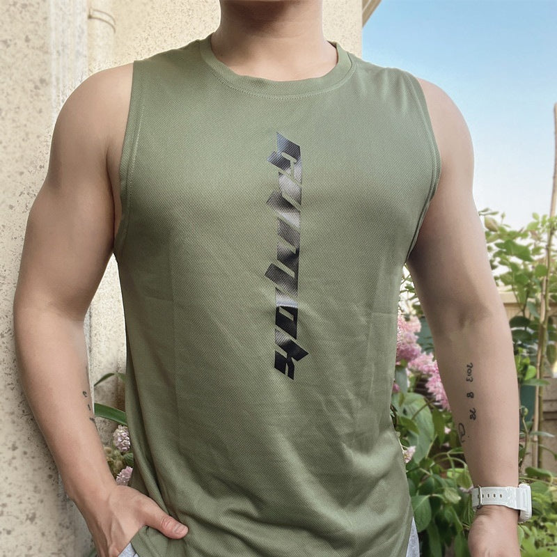 📢📢40 % DE RÉDUCTION !! ⏰Ensemble deux pièces pour homme : débardeur fin et sportif à séchage rapide et short ample