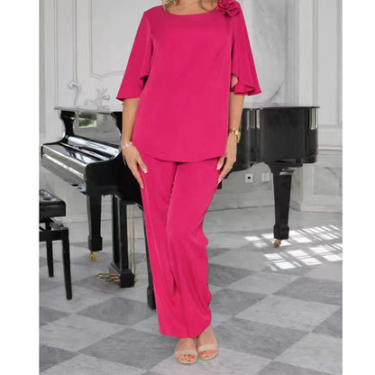 ☁️Ensemble deux pièces uni élégant pour femme🌸Doux, flatteur et vraiment chic 😍