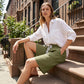 🔥Summer Bestseller🔥 Women's Casual Linen Shorts with Drawstring & ☁️ Super soft