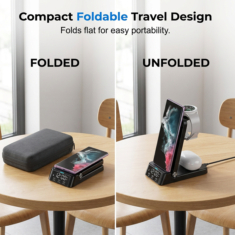 Support de chargeur sans fil rapide 4‑en‑1