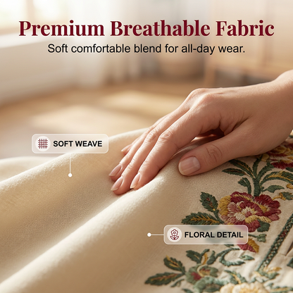 🌸 PROMO EXCEPTIONNELLE -50% ! Ensemble Chemisier & Pantalon Large – Tissu Premium, Tombé Parfait 🌿✨ 【Offre Limitée】