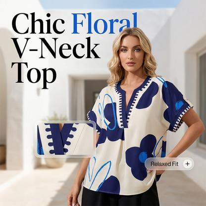 Haut femme imprimé tendance à manches courtes