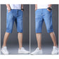 Short en denim extensible et respirant pour homme