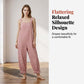 👗🌊 Offre à durée limitée : 50 % de réduction ! Combinaison pantalon rayée à fines bretelles pour femme ☀️