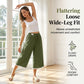 👖 Pantalon 7/8 ample femme, avec dentelle & poches - Confort & Élégance ✨