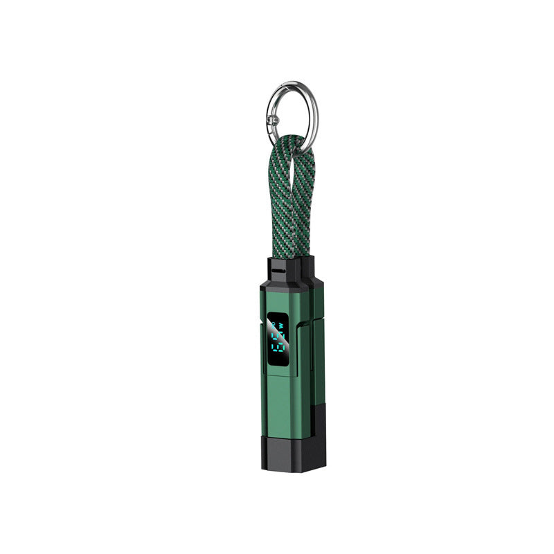 💥 Offre spéciale : Achetez 2, recevez 1 GRATUIT !🔌 Câble de charge 4 en 1 avec affichage numérique et anneau porte-clés – charge rapide, résistant aux nœuds et compact