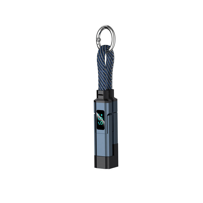 💥 Offre spéciale : Achetez 2, recevez 1 GRATUIT !🔌 Câble de charge 4 en 1 avec affichage numérique et anneau porte-clés – charge rapide, résistant aux nœuds et compact
