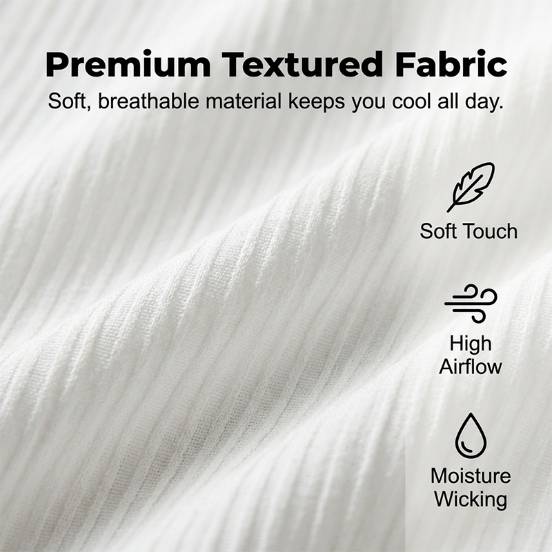 👔🔥 PROMOTION FLASH 50% ! ✨ Ensemble Homme 2 Pièces Texturé – Chemise & Pantalon Décontracté, Coupe Coordonnée & Respirante 🧳
