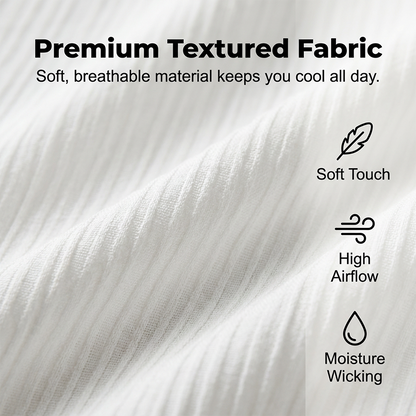 👔🔥 PROMOTION FLASH 50% ! ✨ Ensemble Homme 2 Pièces Texturé – Chemise & Pantalon Décontracté, Coupe Coordonnée & Respirante 🧳