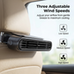 🏆 Ventilateur pour siège auto BreezGo™ 🌬️ – Ventilateur rechargeable à 3 vitesses avec fixation par clip et batterie de 3000 mAh 🔋 | Recharge USB-C ⚡ pour voitures 🚗, voiturettes de golf 🛺 et camping-cars