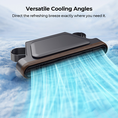 🏆 Ventilateur pour siège auto BreezGo™ 🌬️ – Ventilateur rechargeable à 3 vitesses avec fixation par clip et batterie de 3000 mAh 🔋 | Recharge USB-C ⚡ pour voitures 🚗, voiturettes de golf 🛺 et camping-cars
