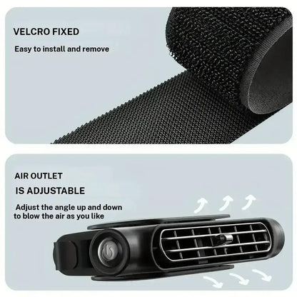 🏆 Ventilateur pour siège auto BreezGo™ 🌬️ – Ventilateur rechargeable à 3 vitesses avec fixation par clip et batterie de 3000 mAh 🔋 | Recharge USB-C ⚡ pour voitures 🚗, voiturettes de golf 🛺 et camping-cars