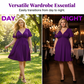 👗PROMO LIMITÉE 50%✨Robe Femme en V à Devant Bouclé – Tissu Fluide Doux, Poches Latérales, Coupe Large, 4 Couleurs, Taille XL-5XL, Parfaite pour Toutes Occasions🌺