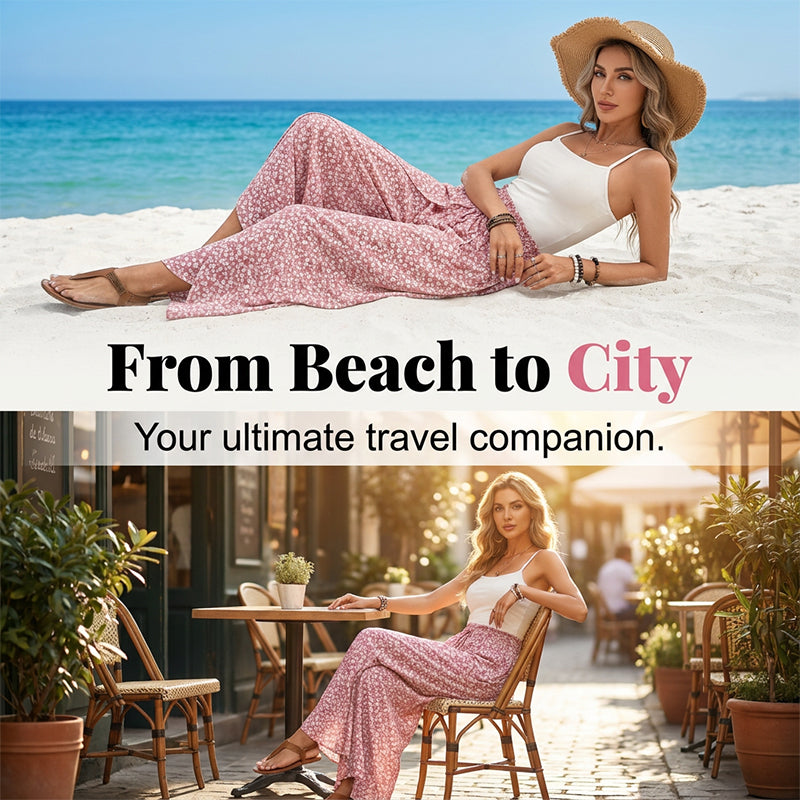 🏖️ De la plage au café – Ce pantalon large s'adapte à tous vos looks !