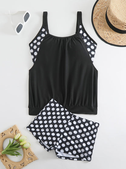 🏖️ Été chaud – 50 % de réduction 👙 Ensemble bikini deux pièces à pois pour femme