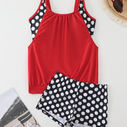 🏖️ Été chaud – 50 % de réduction 👙 Ensemble bikini deux pièces à pois pour femme