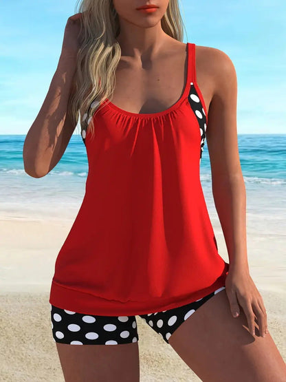 🏖️ Été chaud – 50 % de réduction 👙 Ensemble bikini deux pièces à pois pour femme