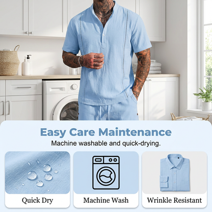 Ensemble 2 pièces homme respirant et décontracté