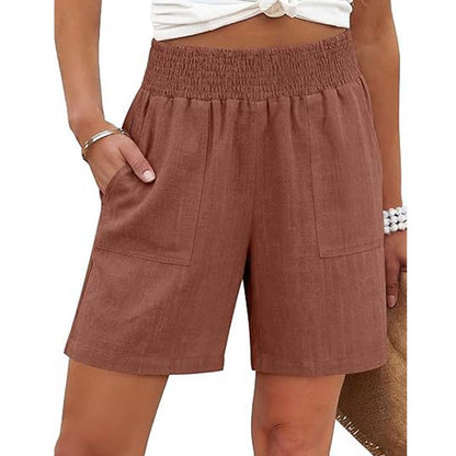 Short femme décontracté avec poches