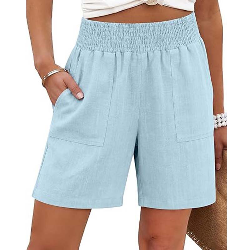 Short femme décontracté avec poches