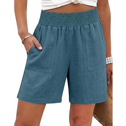 Short femme décontracté avec poches