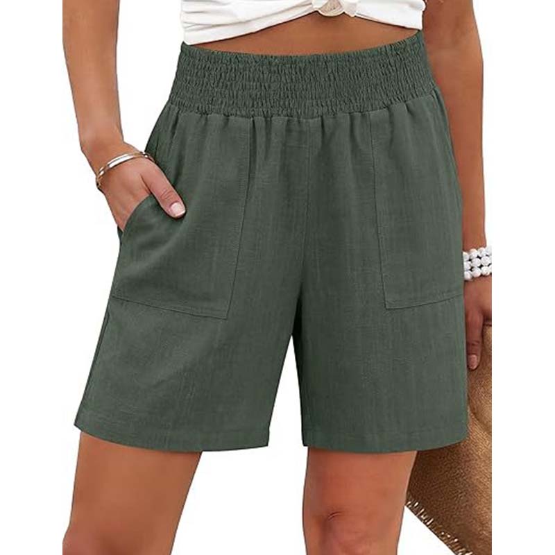 Short femme décontracté avec poches