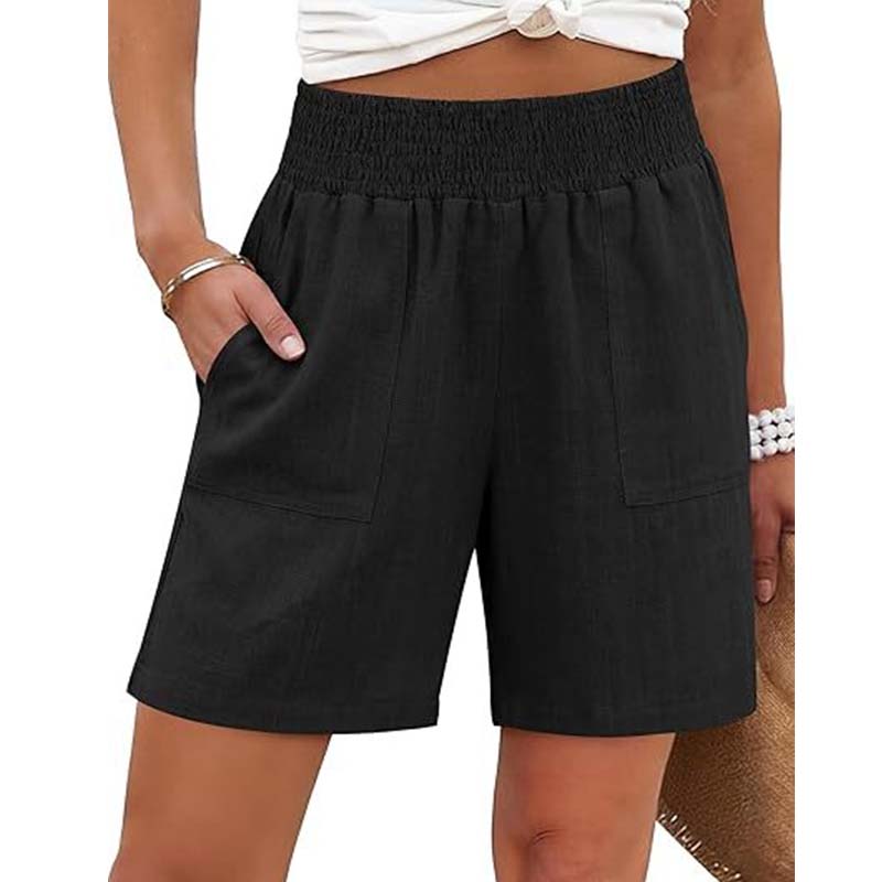 Short femme décontracté avec poches