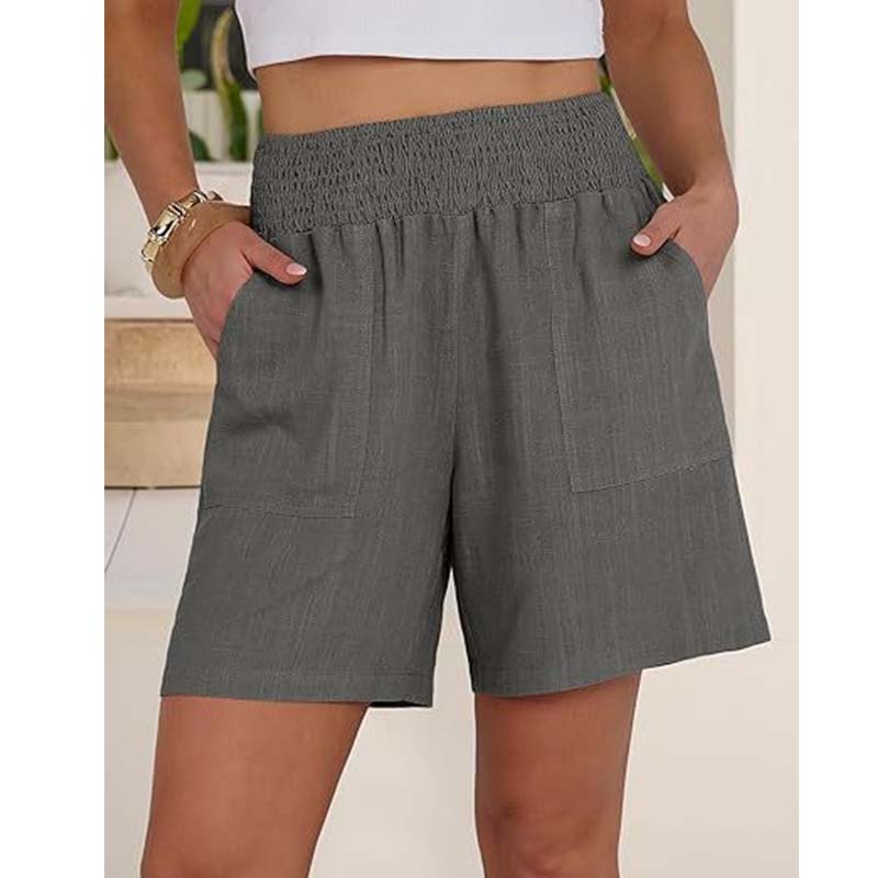Short femme décontracté avec poches