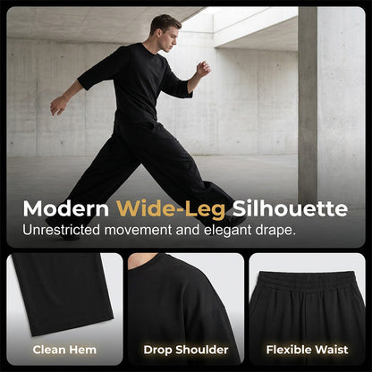 📢📢50 % DE RÉDUCTION !! ⏰Survêtement plissé décontracté et moderne pour homme