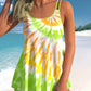 Maillot de Bain Grande Taille Femme | Ensemble 2 Pièces Arc-en-Ciel Dégradé