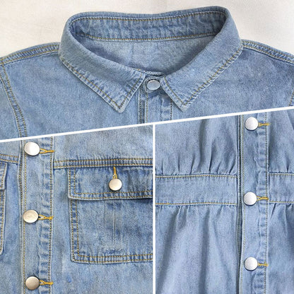 Robe en Denim Bleu à La Mode pour Femmes