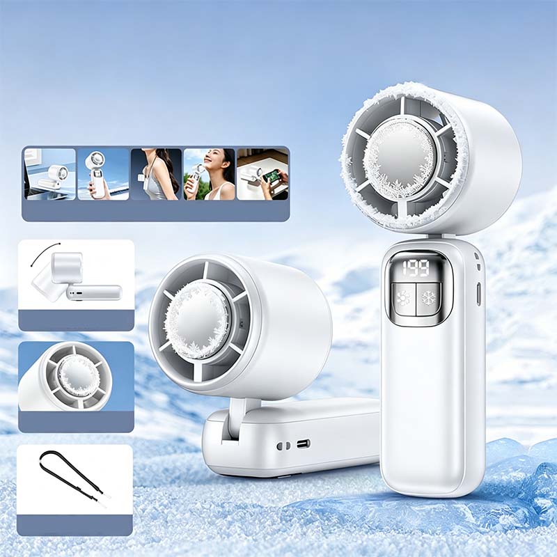 💯Ventilateur à Main à Refroidissement par Semi-conducteur