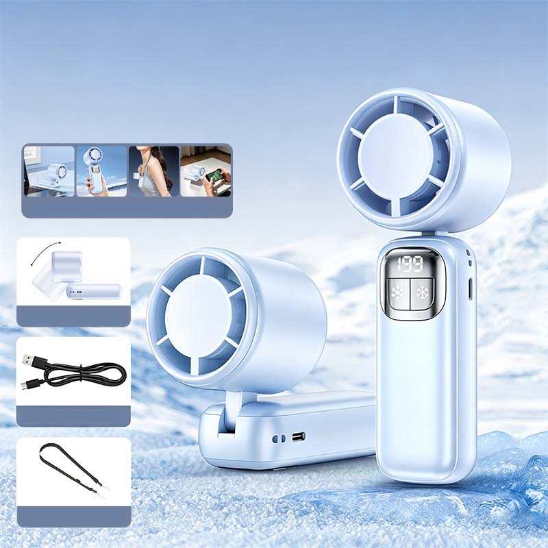 💯Ventilateur à Main à Refroidissement par Semi-conducteur