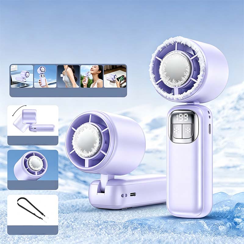 💯Ventilateur à Main à Refroidissement par Semi-conducteur
