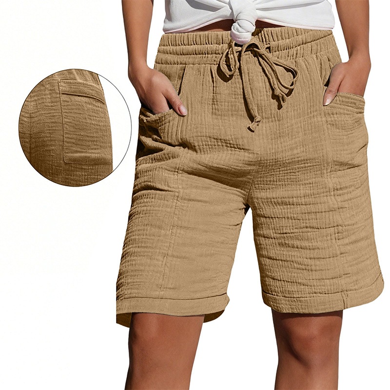 ✨ Short à taille élastique pour femme, respirant et facile à assortir