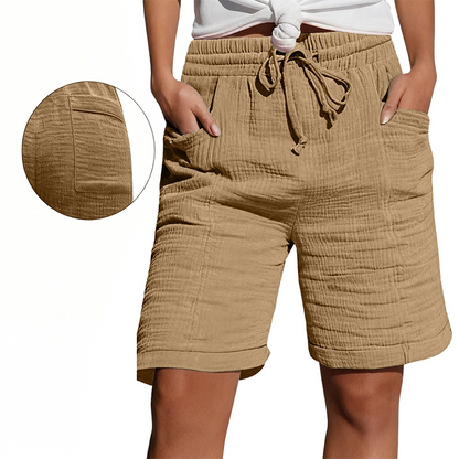 ✨ Short à taille élastique pour femme, respirant et facile à assortir