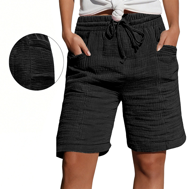 ✨ Short à taille élastique pour femme, respirant et facile à assortir