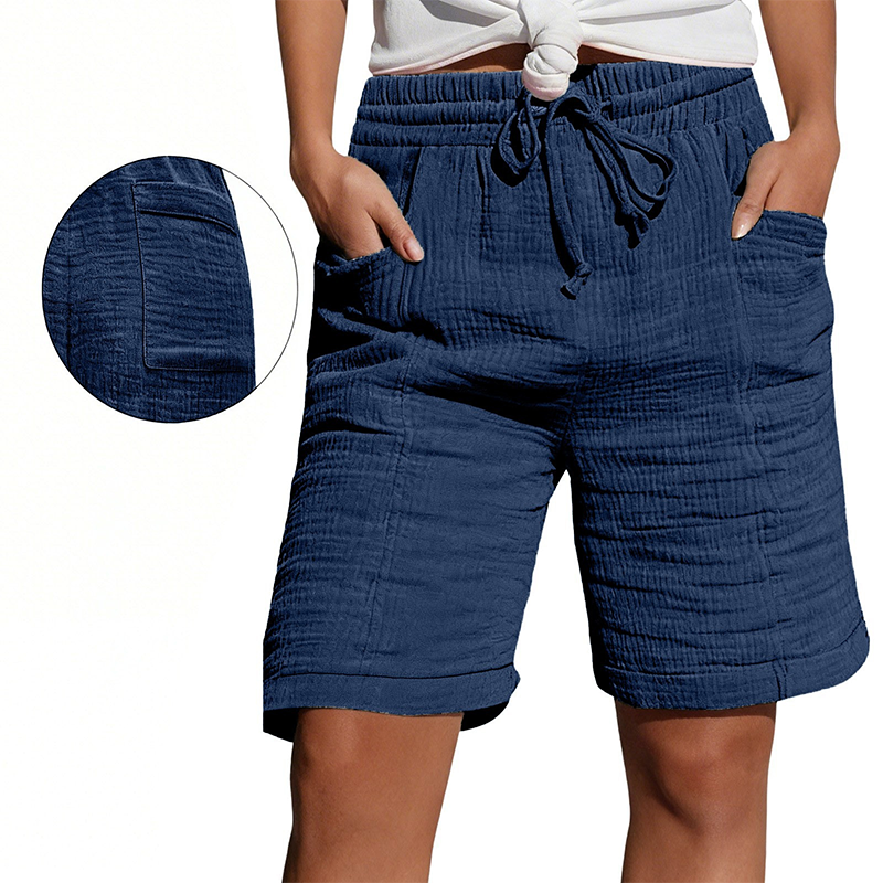 ✨ Short à taille élastique pour femme, respirant et facile à assortir