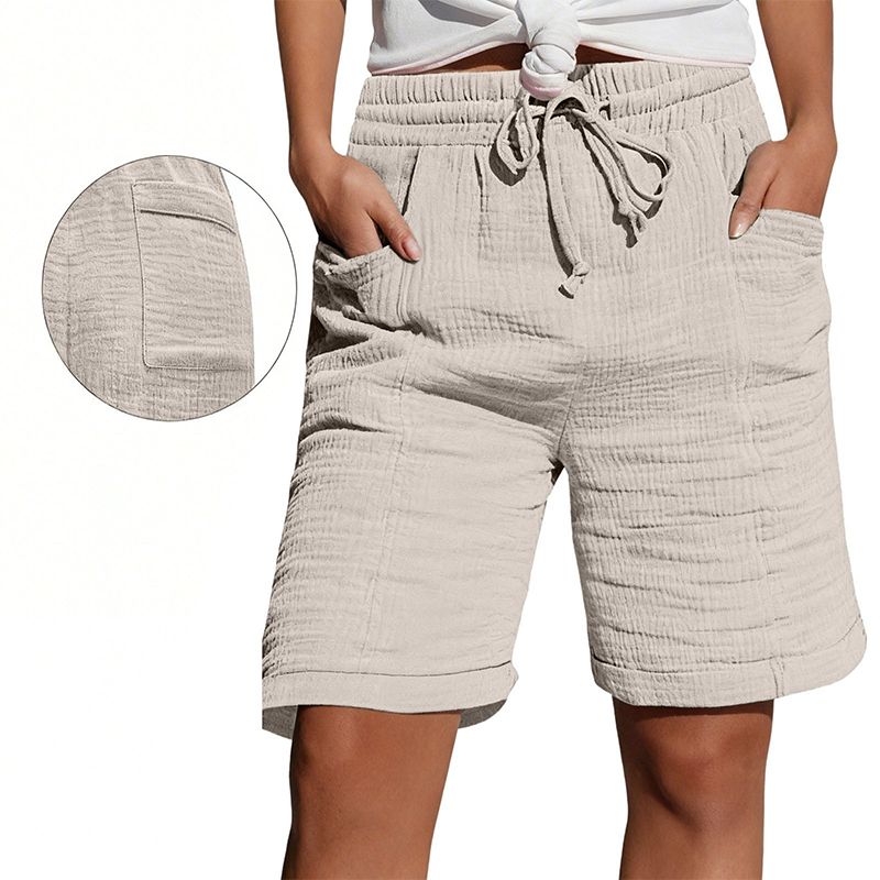 ✨ Short à taille élastique pour femme, respirant et facile à assortir