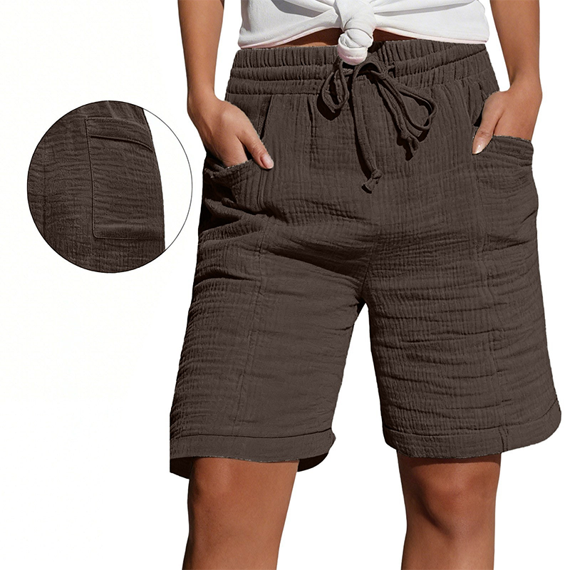 ✨ Short à taille élastique pour femme, respirant et facile à assortir