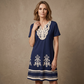 Robe femme décontractée style bohème à imprimé floral