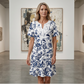 Robe femme décontractée style bohème à imprimé floral